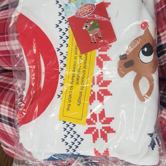 NWT Rudolph Rednose Reindeer Official Licensed Product Rudolph Fair Isle PJs - Picture 3 of 6
